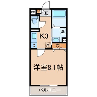 間取図 横浜市営地下鉄ブルーライン/高島町駅 徒歩8分 4階 築9年