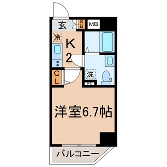 間取図 相鉄本線/西横浜駅 徒歩5分 6階 築9年