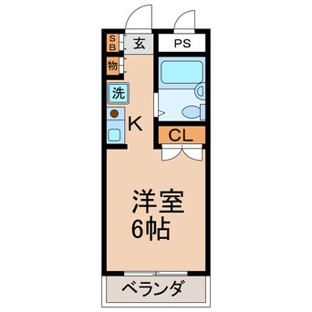 間取図 横須賀線/東戸塚駅 徒歩20分 4階 築32年