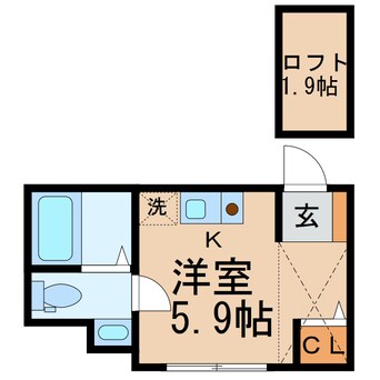 間取図 横浜市営地下鉄ブルーライン/三ツ沢上町駅 徒歩7分 2階 築8年