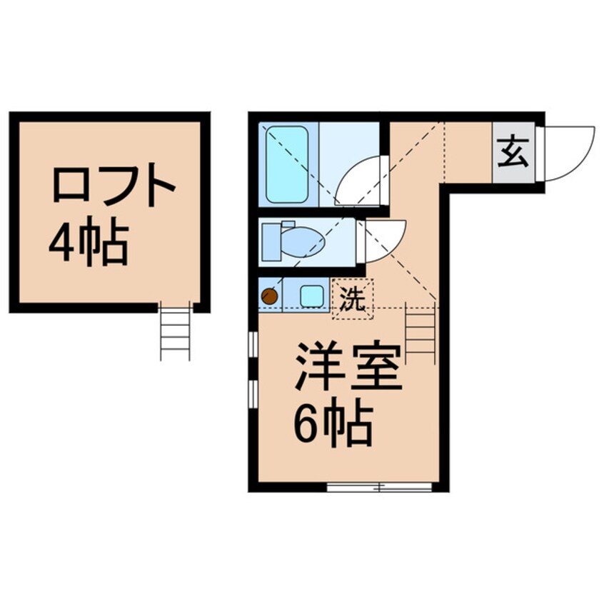 間取図 横須賀線/保土ケ谷駅 徒歩10分 2階 築9年