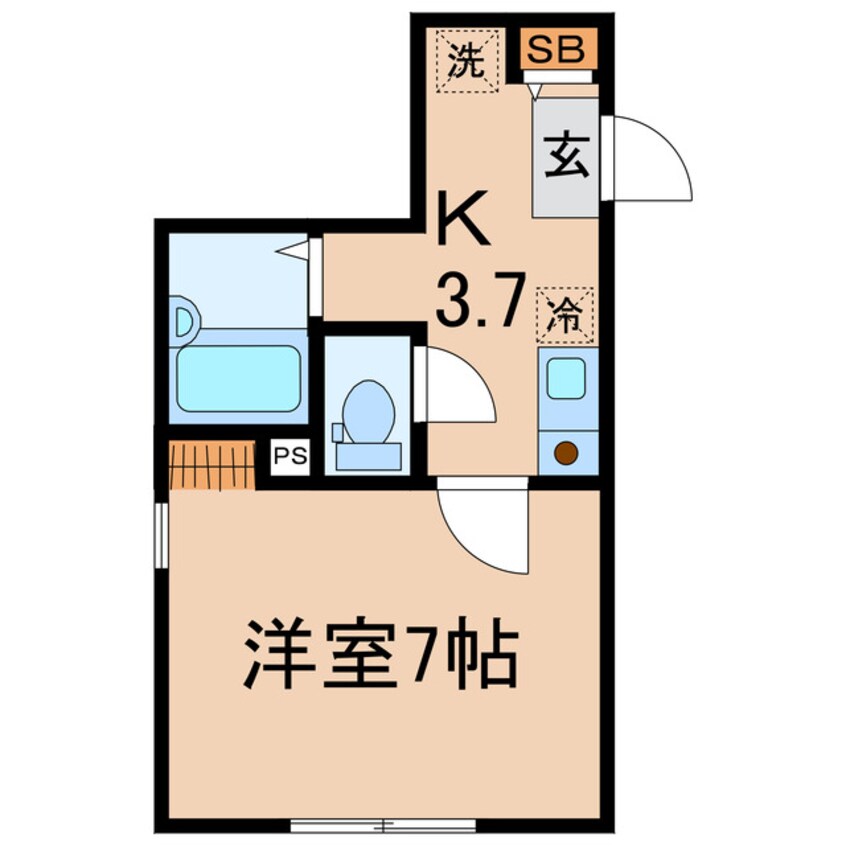 間取図 相鉄本線/和田町駅 徒歩5分 2階 築9年
