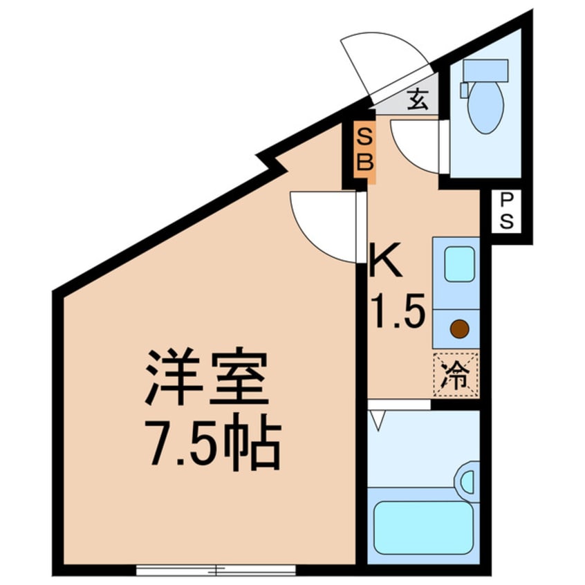 間取図 相鉄本線/和田町駅 徒歩6分 1階 築9年