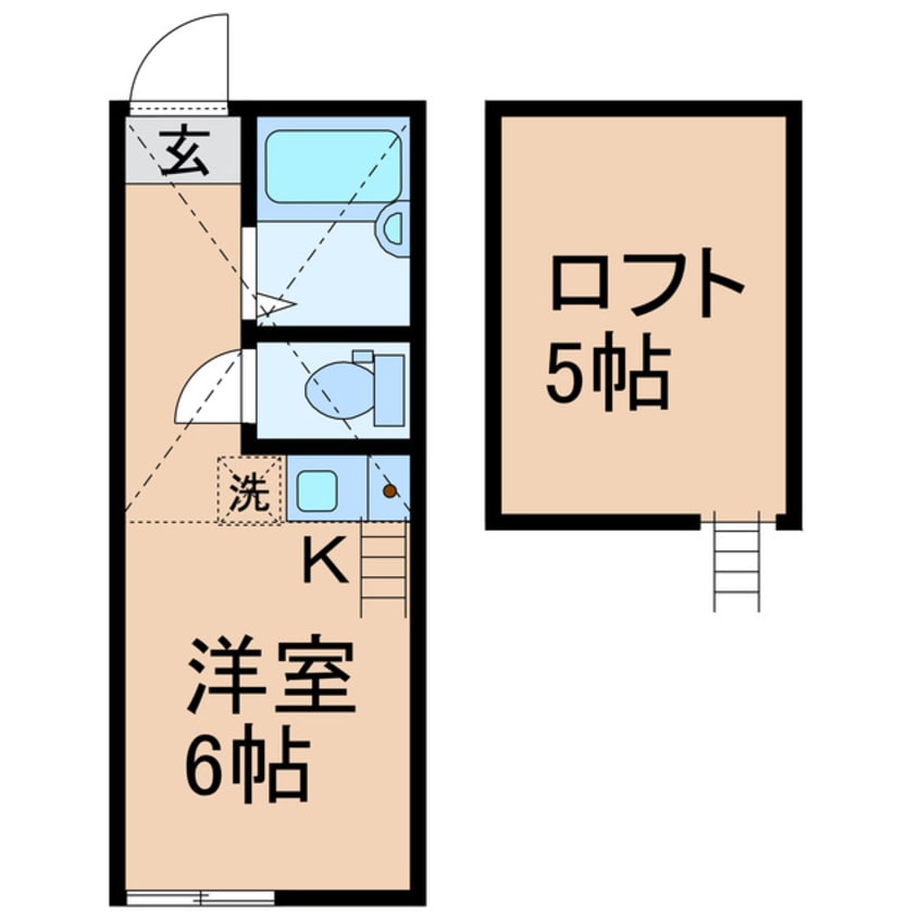 間取図 横須賀線/保土ケ谷駅 徒歩10分 2階 築8年