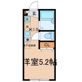 間取図 横須賀線/保土ケ谷駅 徒歩17分 1階 築6年