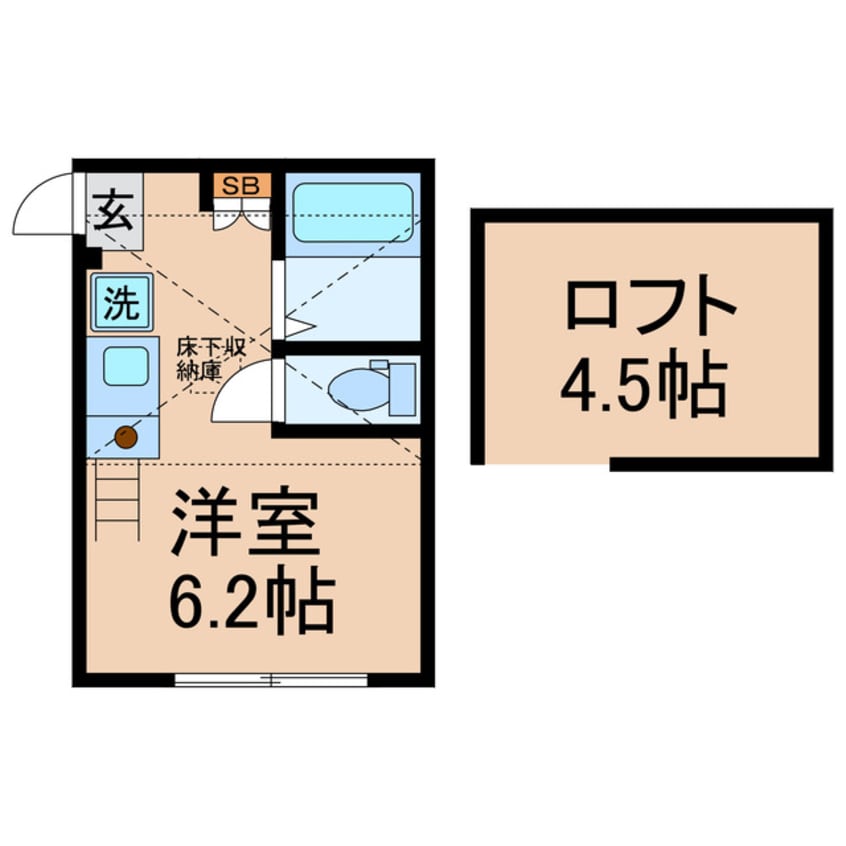 間取図 横須賀線/保土ケ谷駅 徒歩9分 1階 築6年