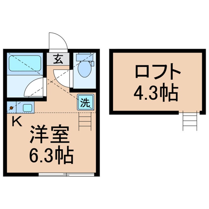 間取図 相鉄本線/和田町駅 徒歩9分 1階 築6年