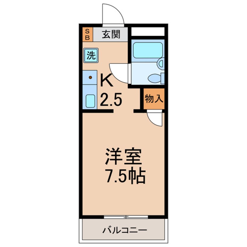 間取図 横須賀線/保土ケ谷駅 徒歩3分 2階 築32年