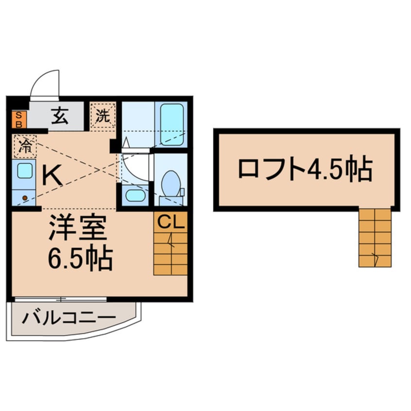 間取図 横須賀線/保土ケ谷駅 徒歩5分 2階 築6年