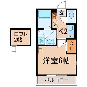 間取図 相鉄本線/和田町駅 徒歩7分 2階 築24年