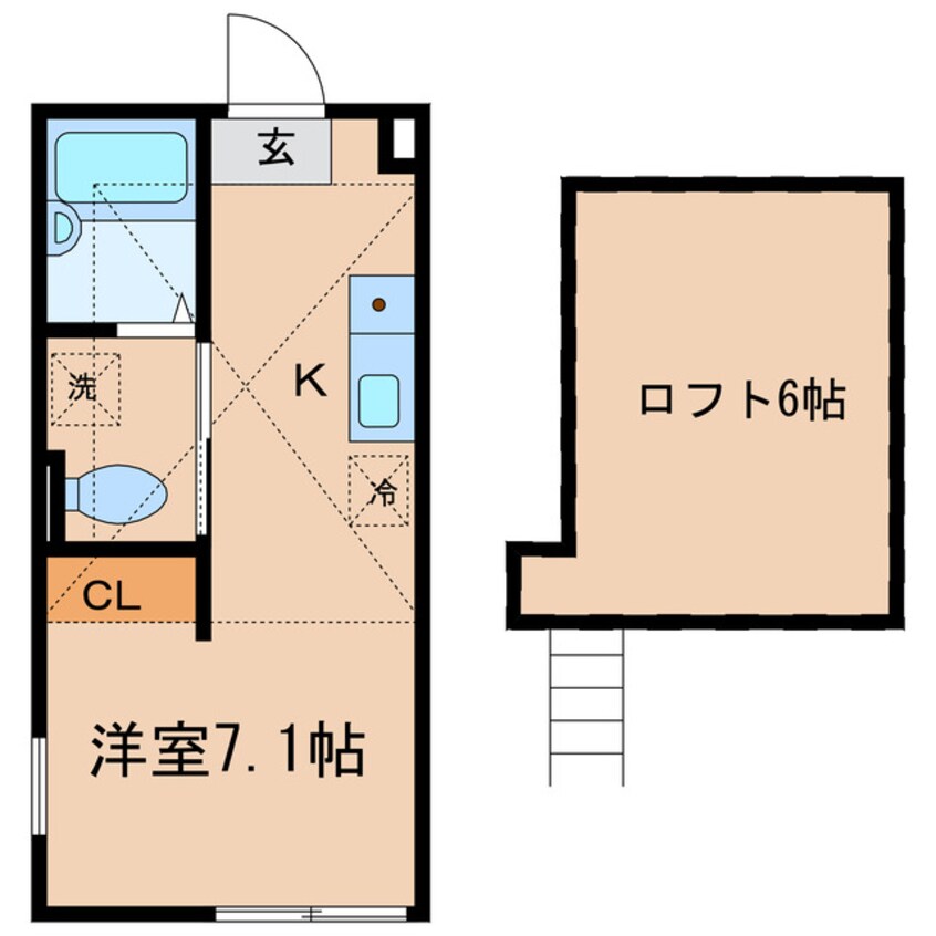 間取図 相鉄本線/西横浜駅 徒歩11分 2階 築14年