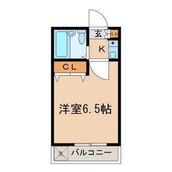 間取図 横浜市営地下鉄ブルーライン/横浜駅 徒歩22分 1階 築32年