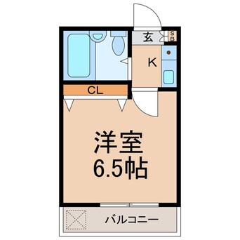 間取図 横浜市営地下鉄ブルーライン/横浜駅 徒歩22分 1階 築32年