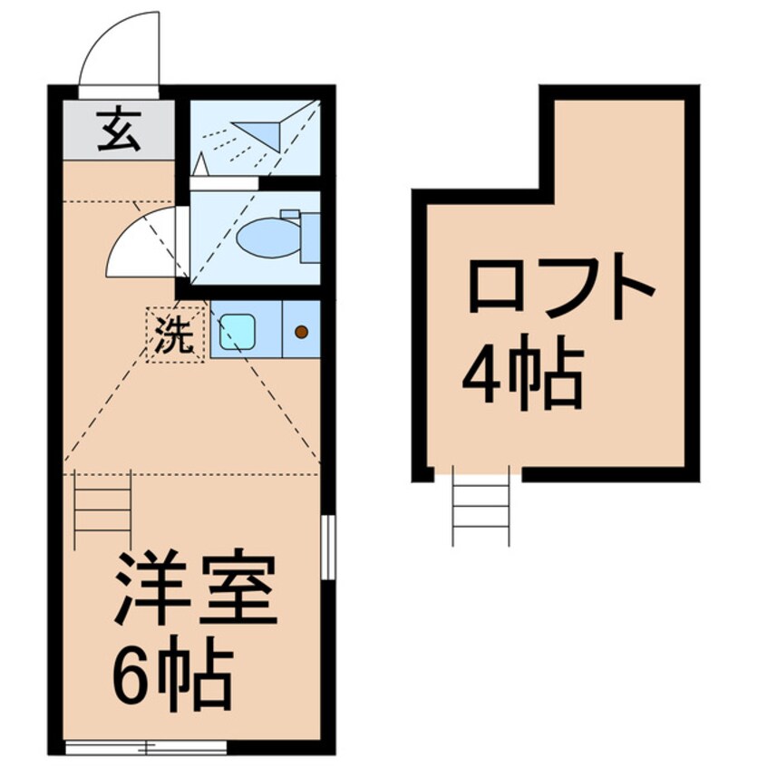 間取図 東海道本線（首都圏）/横浜駅 徒歩20分 1階 築4年