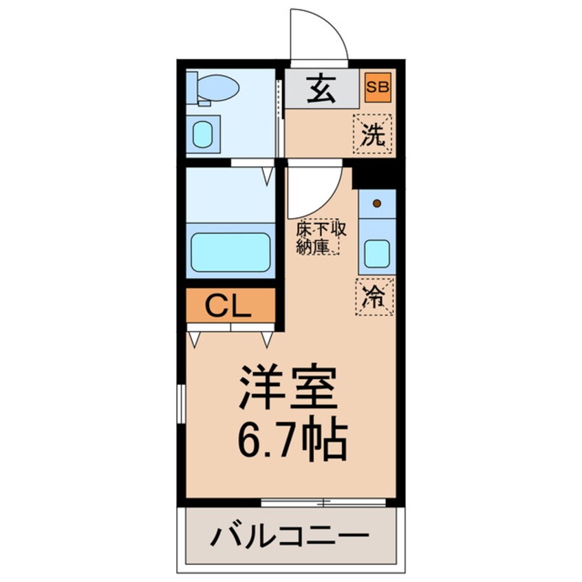 間取図 横須賀線/戸塚駅 徒歩12分 2階 築4年