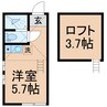 相鉄本線/西横浜駅 徒歩13分 2階 築10年 1Rの間取り