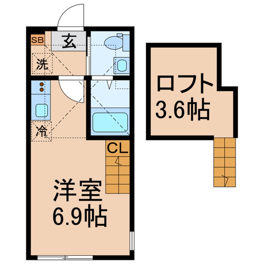 間取図 東海道本線（首都圏）/戸塚駅 徒歩7分 2階 築5年