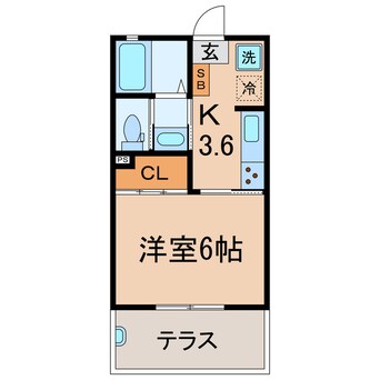 間取図 横須賀線/保土ケ谷駅 徒歩15分 1階 築3年