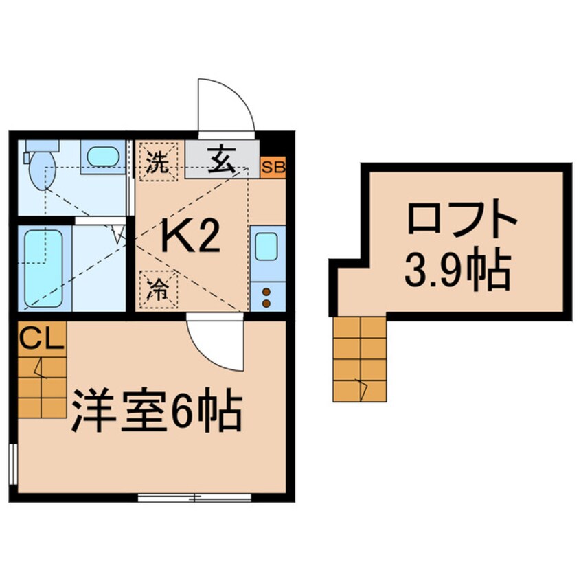 間取図 相鉄本線/星川駅 徒歩9分 2階 築4年