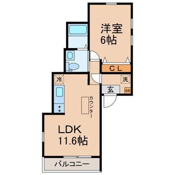 間取図 横須賀線/保土ケ谷駅 徒歩12分 3階 築3年