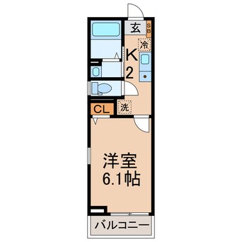 間取図 横須賀線/保土ケ谷駅 徒歩12分 2階 築1年