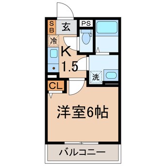 間取図 横須賀線/保土ケ谷駅 徒歩12分 2階 築2年