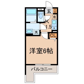 間取図 横須賀線/保土ケ谷駅 徒歩12分 3階 築1年