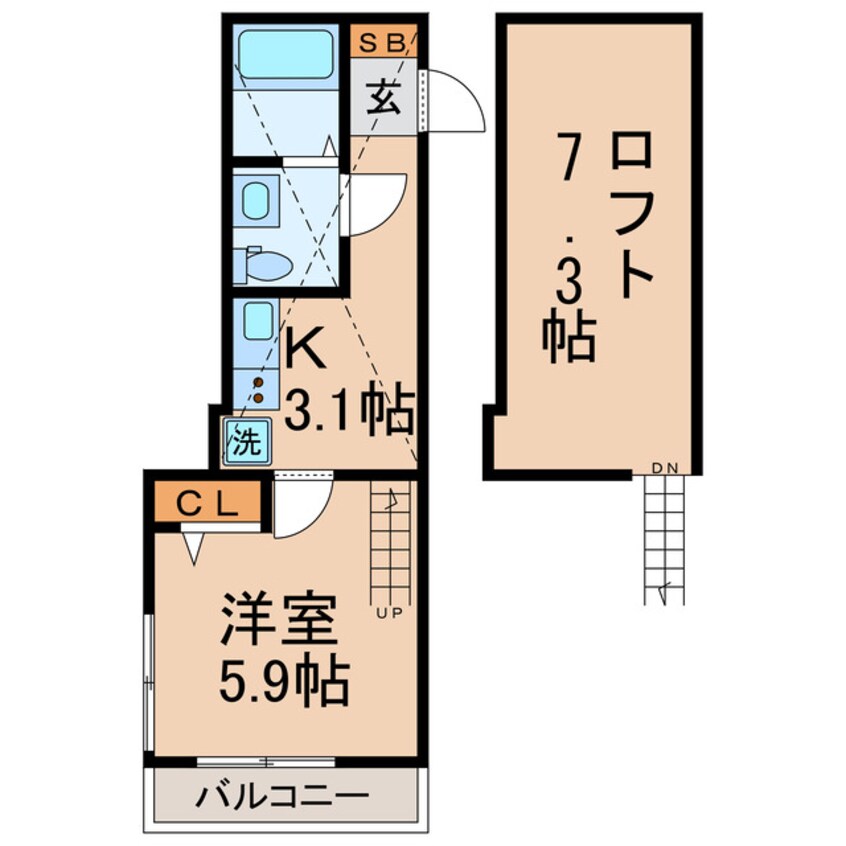 間取図 相鉄新横浜線/羽沢横浜国大駅 徒歩8分 2階 築3年