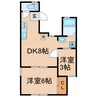 相鉄本線/星川駅 徒歩3分 2階 築54年 2DKの間取り