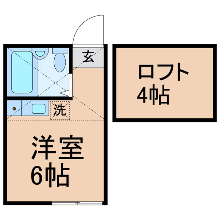 間取図 横須賀線/保土ケ谷駅 徒歩12分 2階 築5年