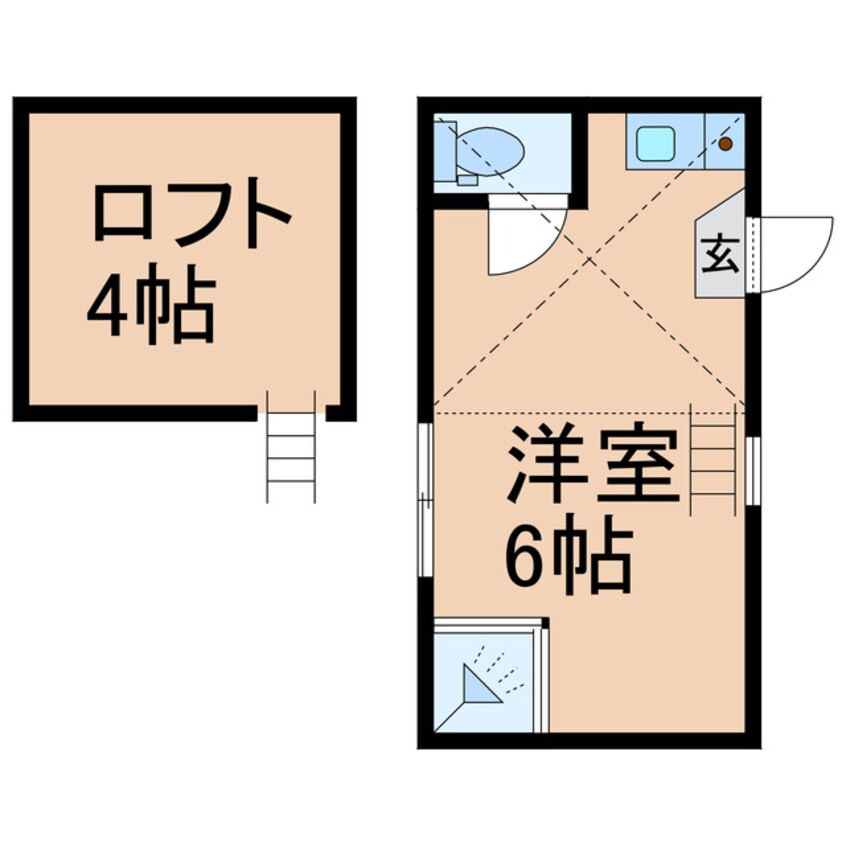 間取図 横須賀線/保土ケ谷駅 徒歩7分 2階 築6年