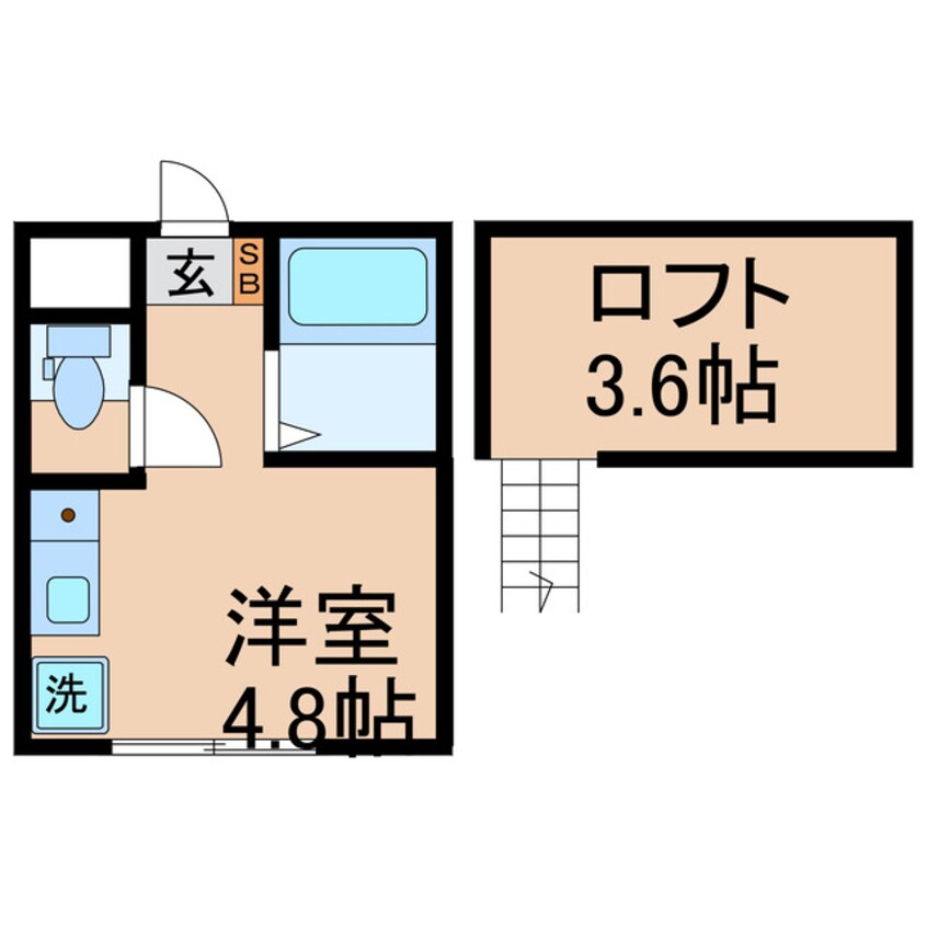 間取図 東海道本線（首都圏）/横浜駅 徒歩18分 1階 築6年