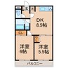 相鉄本線/上星川駅 徒歩8分 3階 築39年 2DKの間取り
