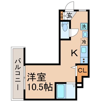 間取図 相鉄本線/西横浜駅 徒歩5分 1階 築3年