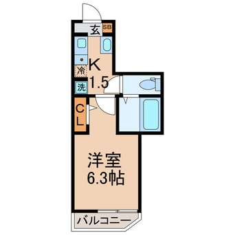 間取図 横須賀線/保土ケ谷駅 徒歩18分 1階 築3年