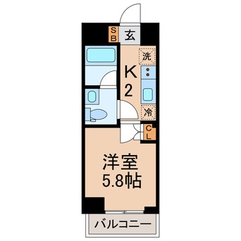 間取図 横須賀線/保土ケ谷駅 徒歩10分 7階 築3年