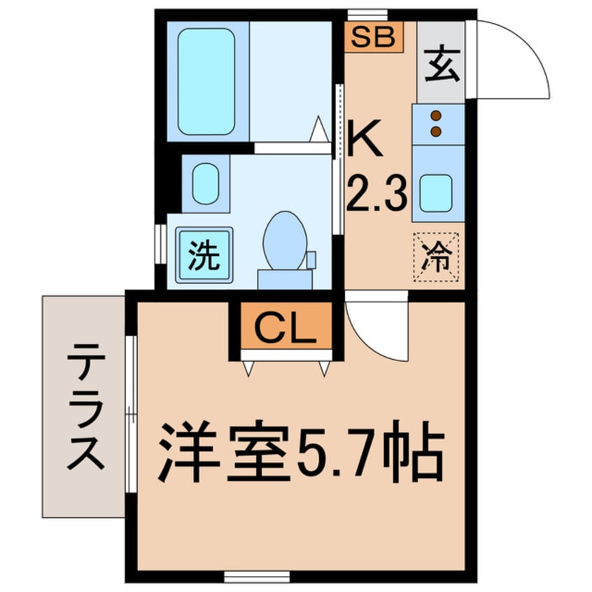 間取図 横須賀線/保土ケ谷駅 徒歩9分 1階 築3年