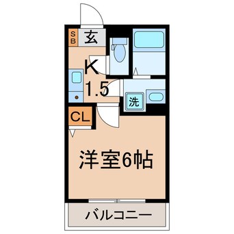 間取図 横須賀線/保土ケ谷駅 徒歩7分 3階 築2年
