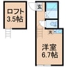 東海道本線（首都圏）/横浜駅 徒歩21分 1階 築3年 1Rの間取り