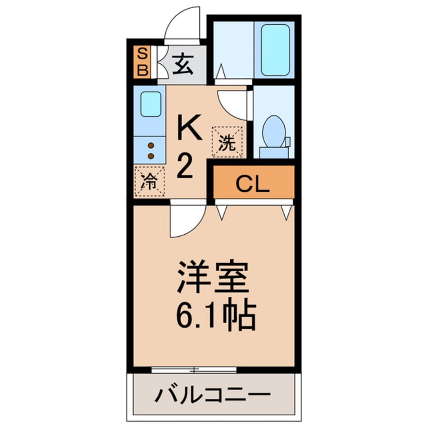間取図 横須賀線/保土ケ谷駅 徒歩12分 2階 築3年
