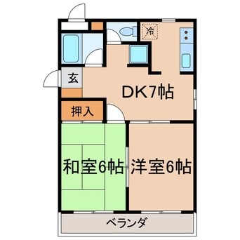 間取図 横須賀線/保土ケ谷駅 徒歩10分 1階 築32年