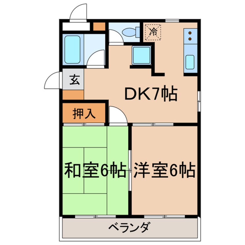 間取図 横須賀線/保土ケ谷駅 徒歩10分 1階 築32年