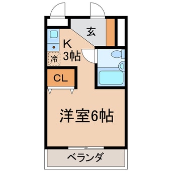 間取図 横須賀線/保土ケ谷駅 徒歩10分 3階 築33年