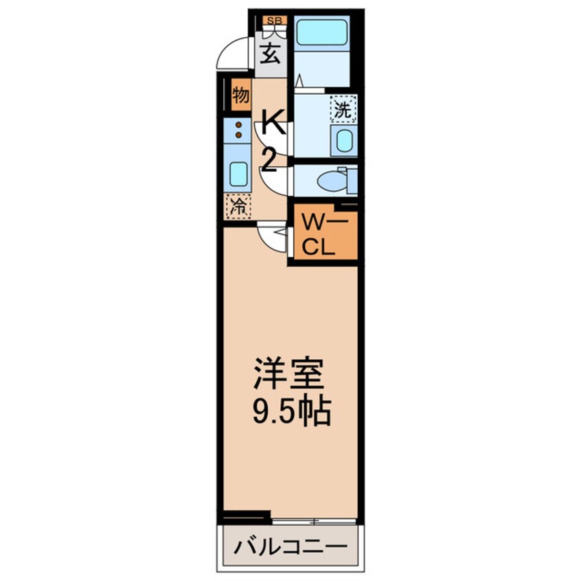 間取図 相鉄本線/和田町駅 徒歩6分 2階 築1年