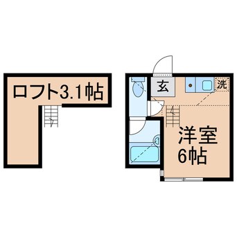 間取図 相鉄本線/西横浜駅 徒歩8分 2階 築12年