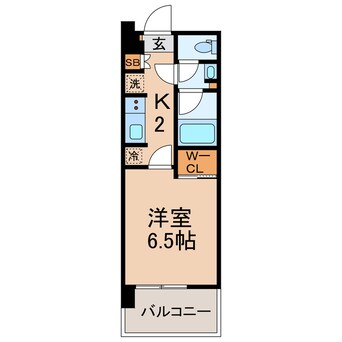 間取図 相鉄本線/星川駅 徒歩1分 6階 築1年
