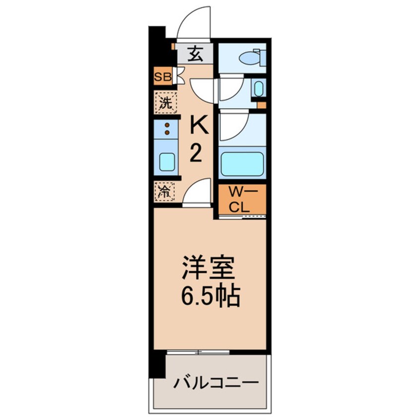 間取図 相鉄本線/星川駅 徒歩1分 6階 築1年