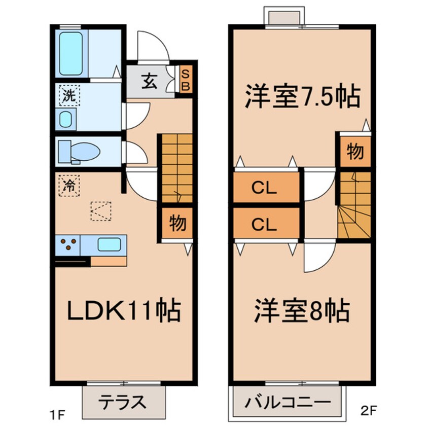 間取図 横浜市営地下鉄ブルーライン/三ツ沢上町駅 徒歩15分 1-2階 築16年