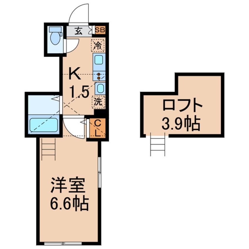 間取図 相鉄本線/星川駅 徒歩12分 2階 築1年