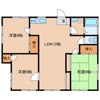 間取図 横須賀線/保土ケ谷駅 徒歩29分 1階 築53年